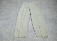 Oska Hose Damen UK 12 cremefarben Fass Leinenmischung Lagenlook weites Bein Gr. 2 L28