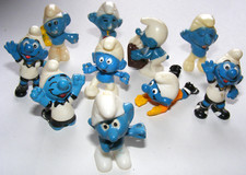 Ü Ei Fussball Schlümpfe 1988 frühere Stelzenschlumpf -St Blume -B Limo Konvolut