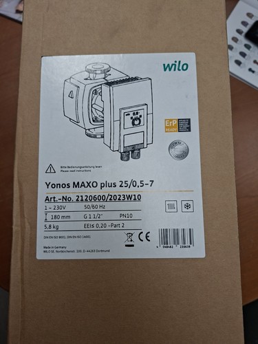 Wilo yonos maxo - wilo, /0,5-7