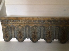 Altes Fensterfries 85 cm Zinkfries Brocante Shabby Frankreich Landhaus Garten