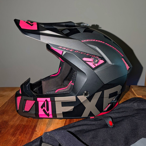 Cross helm fxr schwarz rosa - helm,