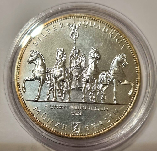 Silber quadriga medaille oz - medaille, 1