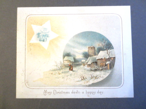 Viktorianische weihnachtskarte - viktorianische,