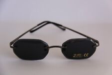 SONNENBRILLE  RAHMENLOS ACHTECK GLÄSER DUNKELGRAU