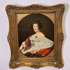Ölgemälde Frauenporträt Madame Staël 1948 Oil Painting Female Portrait féminin