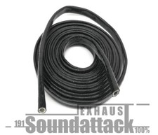 Hitzeschutzschlauch Silikon/Glasfaser 8mm Innendurchmesser schwarz Ölleitung