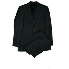 s.Oliver Genua Herren Business Anzug Sakko Jacke Hose Gr.48 M schwarz gestreift.