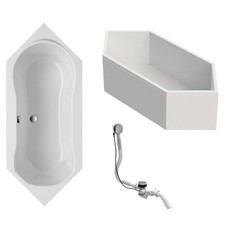 Sechseckbadewanne Fluvia