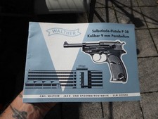 Alte Gebrauchsanweisung - Walther Pistole P 38