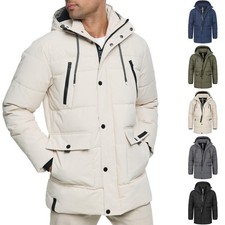 Indicode Herren Winterjacke INWess-Steppjacke Herrenjacke Kapuze Männer
