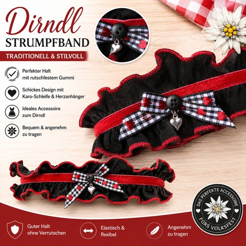 Dirndl strumpfband - dirndl,