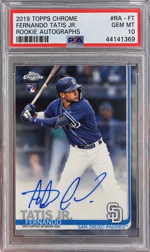 2019 topps chrome auto psa - rc,