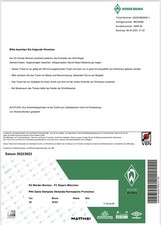 Sammlerticket SV Werder Bremen - FC Bayern München 1. Bundesliga 06.05.2023