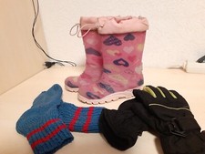 Bekleidungspaket Gummistiefel Gr.30 Warme Wollsocken Handschuhe gebraucht