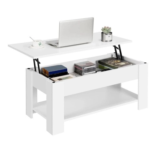 Yaheetech couchtisch weiß - couchtisch,