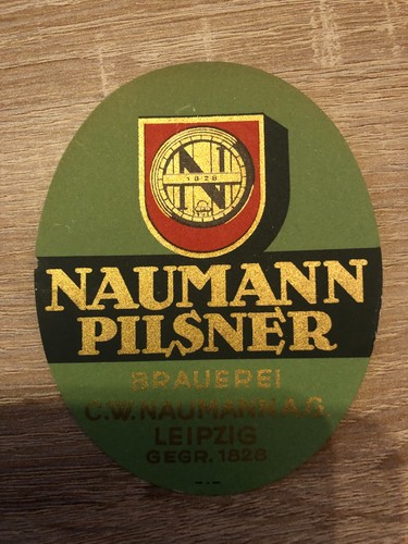 Bieretikett brauerei naumann - bieretikett,
