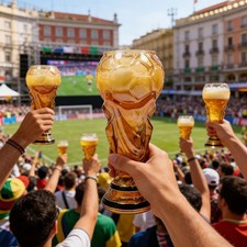 Fußball trophäe bier cup - fußball,