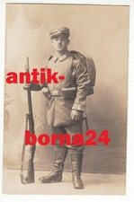 Foto Soldat Feldgrau Sturmsoldat interessante Mütze Ausrüstung Kennung #242