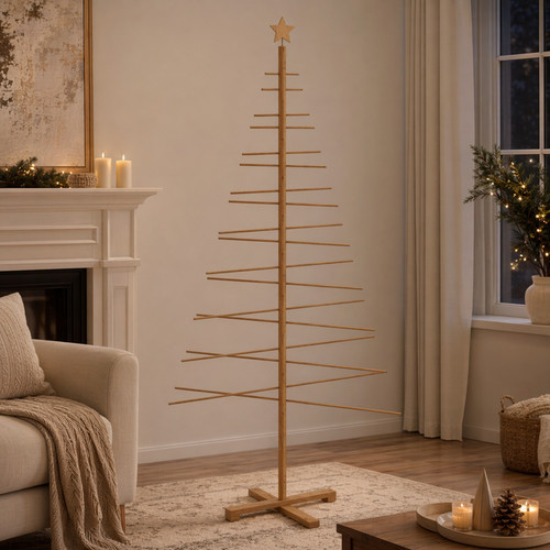 Holz weihnachtsbaum 210cm - weihnachtsbaum,