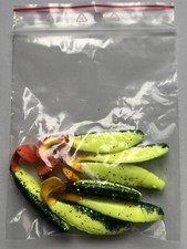 Profi Blinker Attractor Gummifisch Gr. C Farbe Feuergelb ( Neongelb )