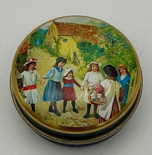 Vintage pillendose blech - pillendose,