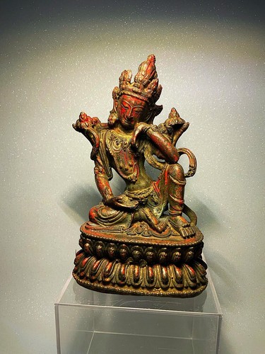 Antiker bronze tara buddha - bronze,