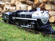 RC Garteneisenbahn Spur G Eisenbahn Dampflok mit Sound und Licht & viel Zubehör