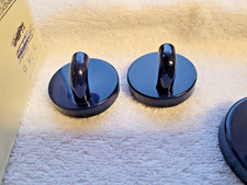 2 Hewi Wand Einzelhaken Handtuchhalter Stahlblau (F 50) unbenutzt