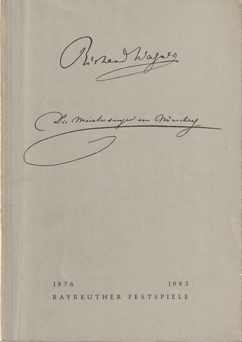Programmheft wagner die - wagner,