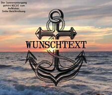 Aufkleber Anker Wunschtext für Wohnwagen, Wohnmobil, Auto und Motorrad