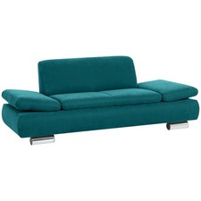 Max Winzer | Terrence | Sofa 2-Sitzer | petrol | Veloursstoff
