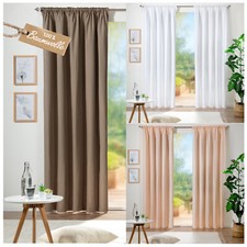 Dekoschal Leinen Vorhang  Band Tunnelzug Blickdicht Matt 100% Baumwolle Typ689