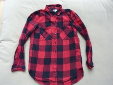 H&M Gr. 32 kariertes Hemd/Shirt Mädchen Rot/Schwarz TOP*****