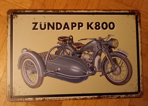 Werbe blechschild zündapp - blechschild,