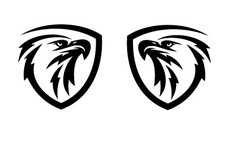 Adlerkopf 2x Aufkleber Auto