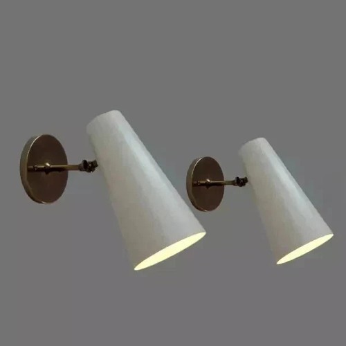 Moderne messing wandlampe mid - moderne,
