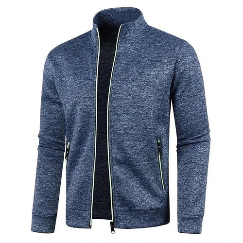 Herren stehkragen strickjacke - stehkragen,