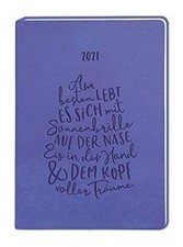 Terminplaner Lederlook A6 Lila 2021 von not speci... | Buch | Zustand sehr gut