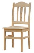 !!! SALE - MASSIVER KIEFERN HOLZSTUHL - HANDGEFERTIGT - NEU !!!