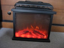 LED Kamin mit Flammenefekt Batterie + USB betriebene Deko guter Zustand