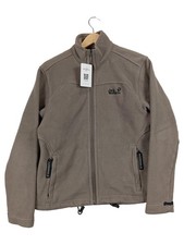 Jack Wolfskin Fleecejacke Damen Grau Gr. 38/M Outdoor Polyester Herbst/Winter