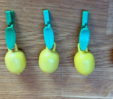 Tischdeckenbeschwerer / Bommeln Zitrone - gelb - 3 Stk. -leichte Gebrauchsspuren