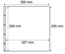 Leuchtturm Maximum Kunststoffhüllen, für Bögen, 1er Einteilung, glasklar, 40 Stk