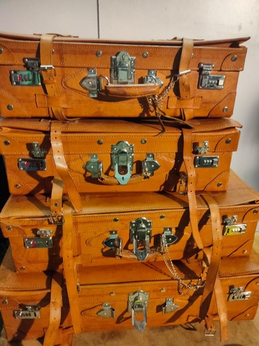 Leder koffer retro auf alt - 4,