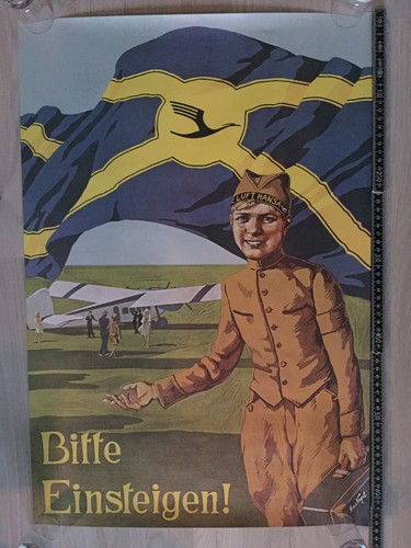 Lufthansa poster bitte - poster, "bitte