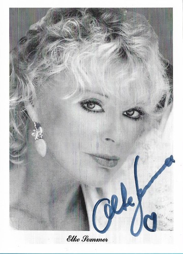 Original autogramm elke sommer - original,