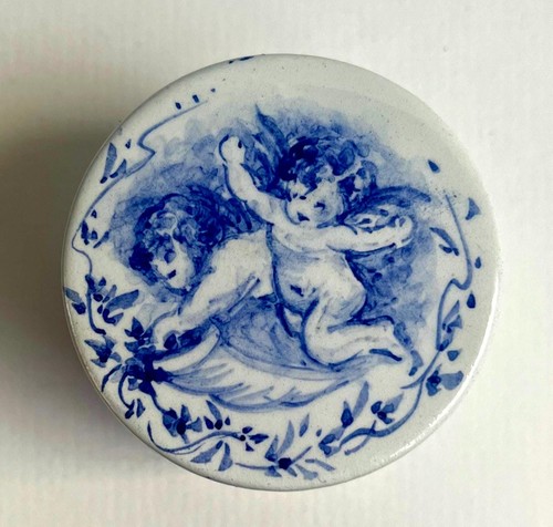 Vintage rouen stil blau - rouen-stil,