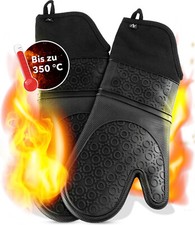 AVANA Silikon Ofenhandschuhe Hitzebeständig 350°C Kochhandschuhe Topfhandschuhe