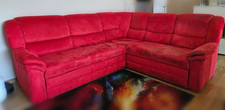 Ecksofa Rot Mikrofaser 