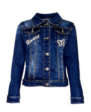 Kinder Mädchen Jeansjacke